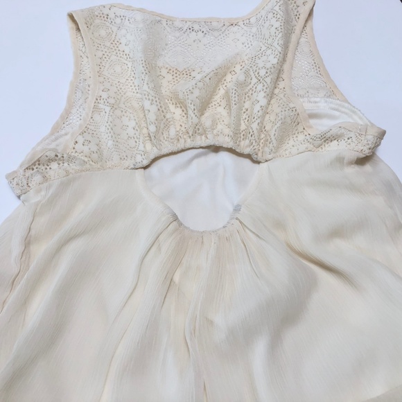 NWOT Socialite Lace Crochet Chiffon Shift Dress XS - Picture 5 of 6